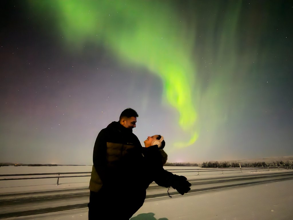 Romantic evening in Finland